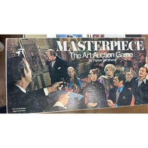 Masterpiece The Art Auction Board Game Parker Brothers 1970 Vintage